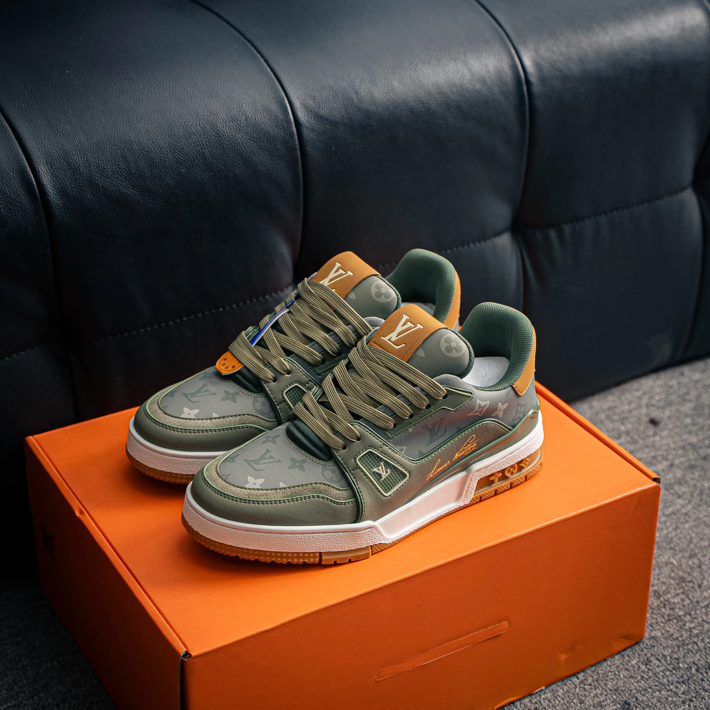 【VL 】 LOUIS VUITTON LV Trainer New Arrival ✦ Cowhide Leather Monogram ，Retro ✦ #54